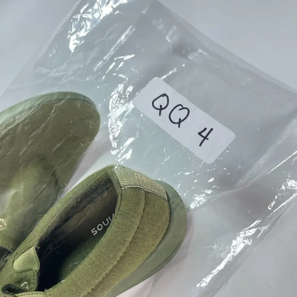 Merino Australian Olive Green Lightweight Low Top Wool Slip On Shoes Womens Sz 8